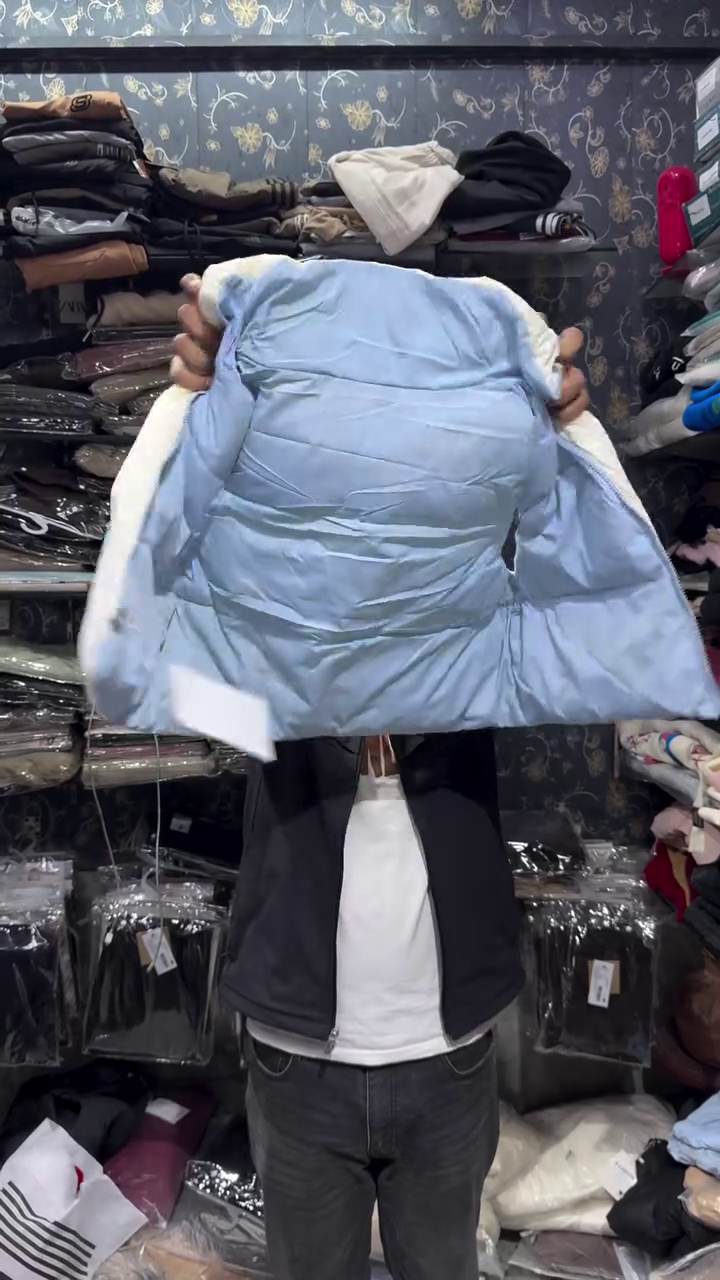 Sky Blue Padded Sleeveless Zip Gilet with High Neck 💙❄️