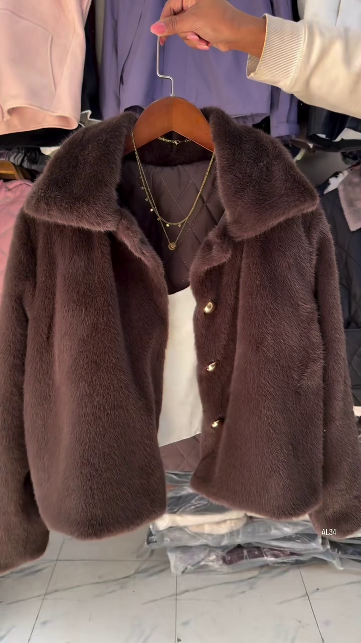 “Starlight Shear: Faux Fur Coat of Soft Power & Celestial Grace 🌟🧥✨”