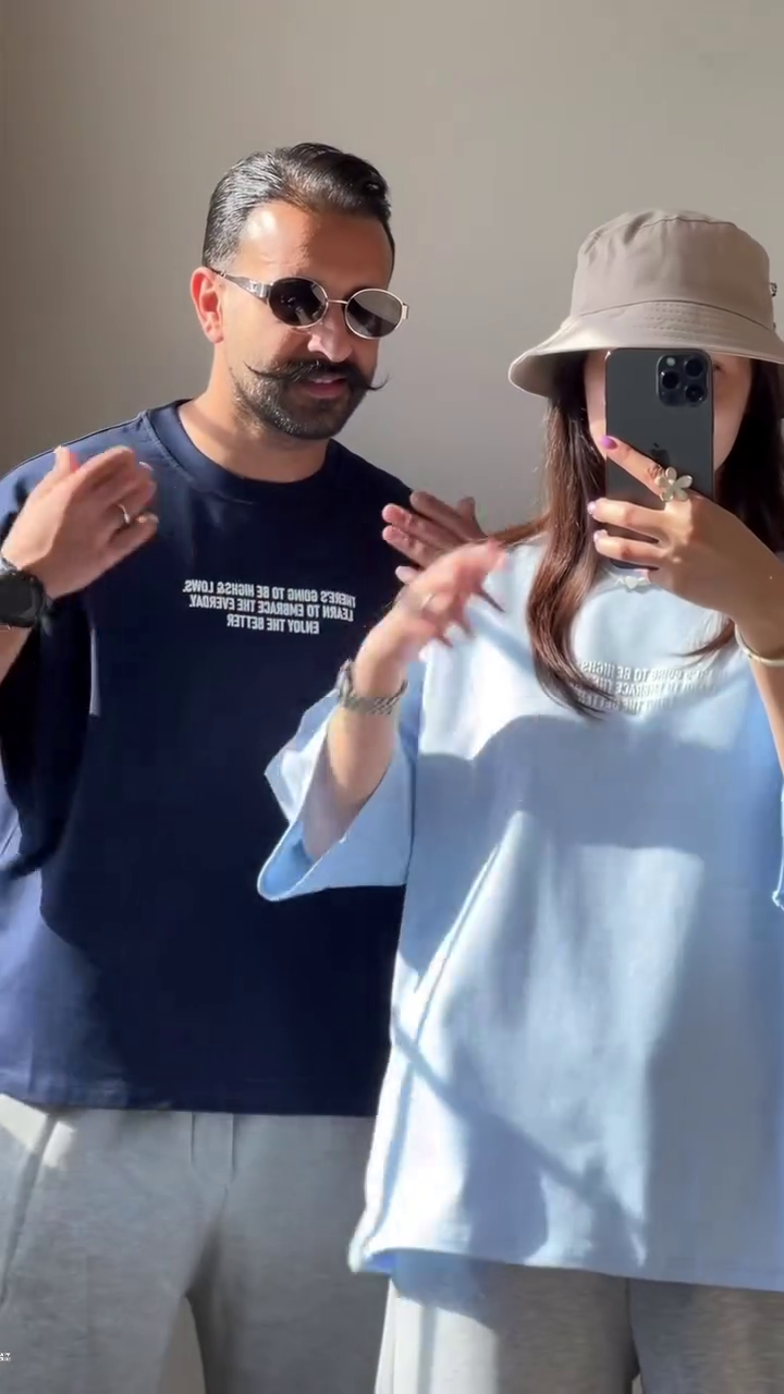 Minimalist Oversized Unisex Graphic Statement T-Shirt (Red & Off-White Variants)