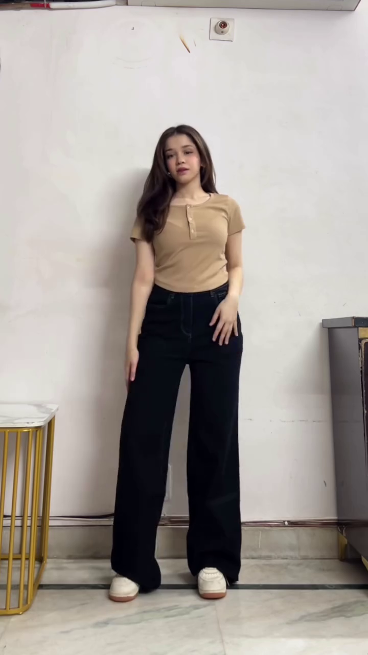 Classic High Waist Black Wide Leg Stretchable Formal Trousers for Everyday Smart Styling