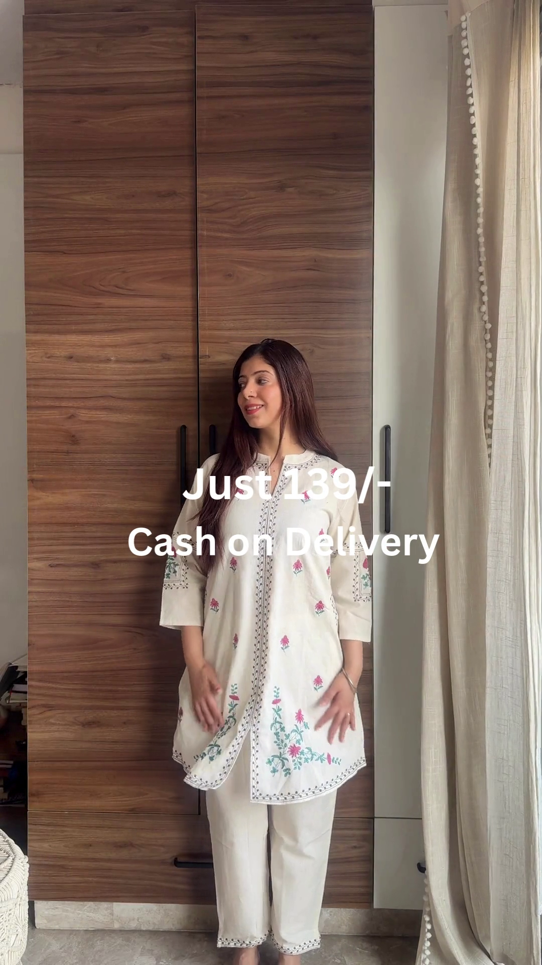 Embroidered Festive Kurti Sharara Style Suit with Designer Bell Sleeves