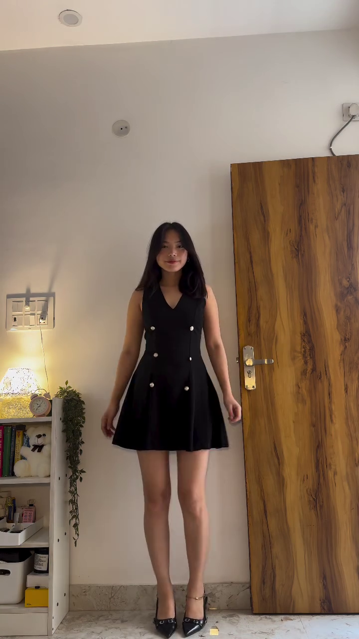 Yellow Checkered Smocked Summer Mini Dress