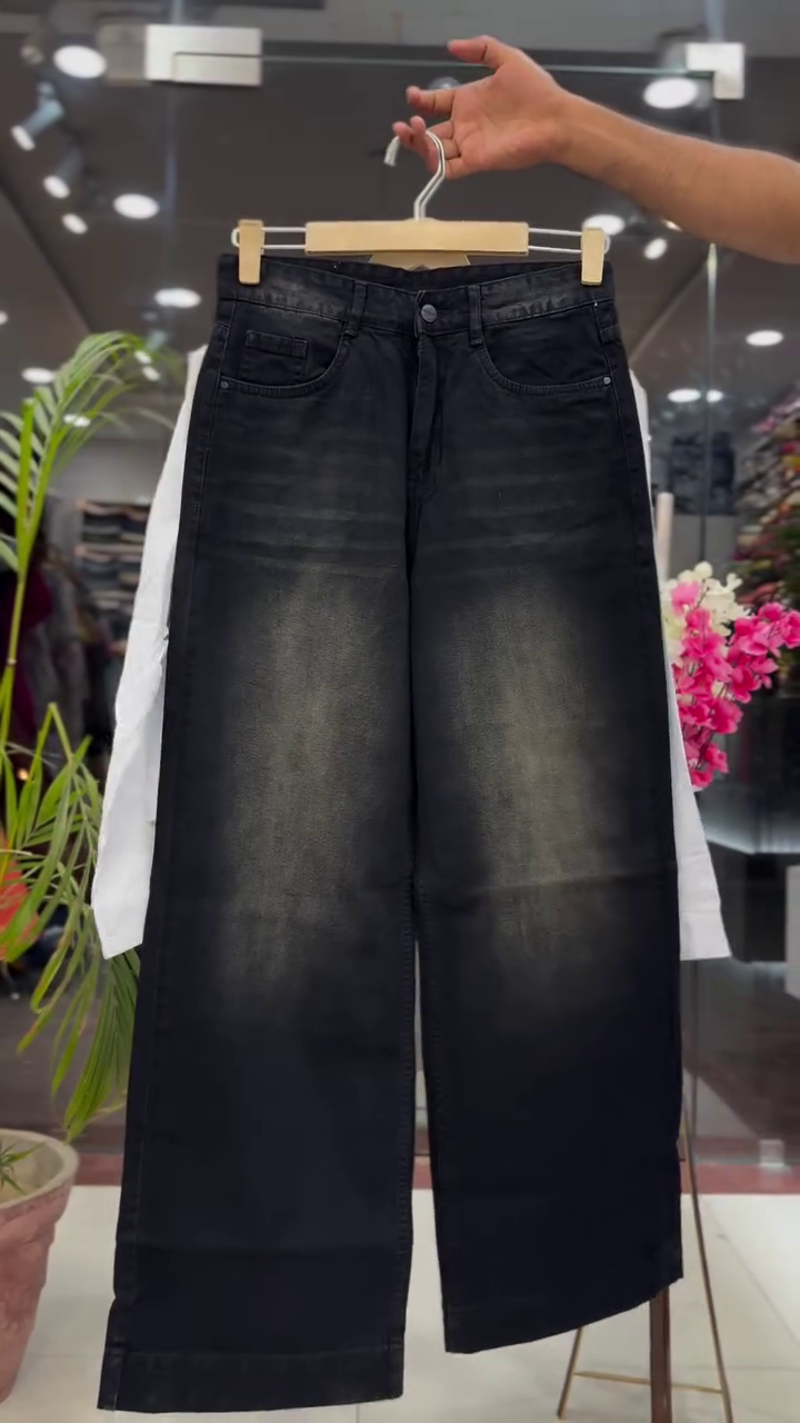 Shirt with Inner Top & Black Wide-Leg Shorts Co-Ord Outfit