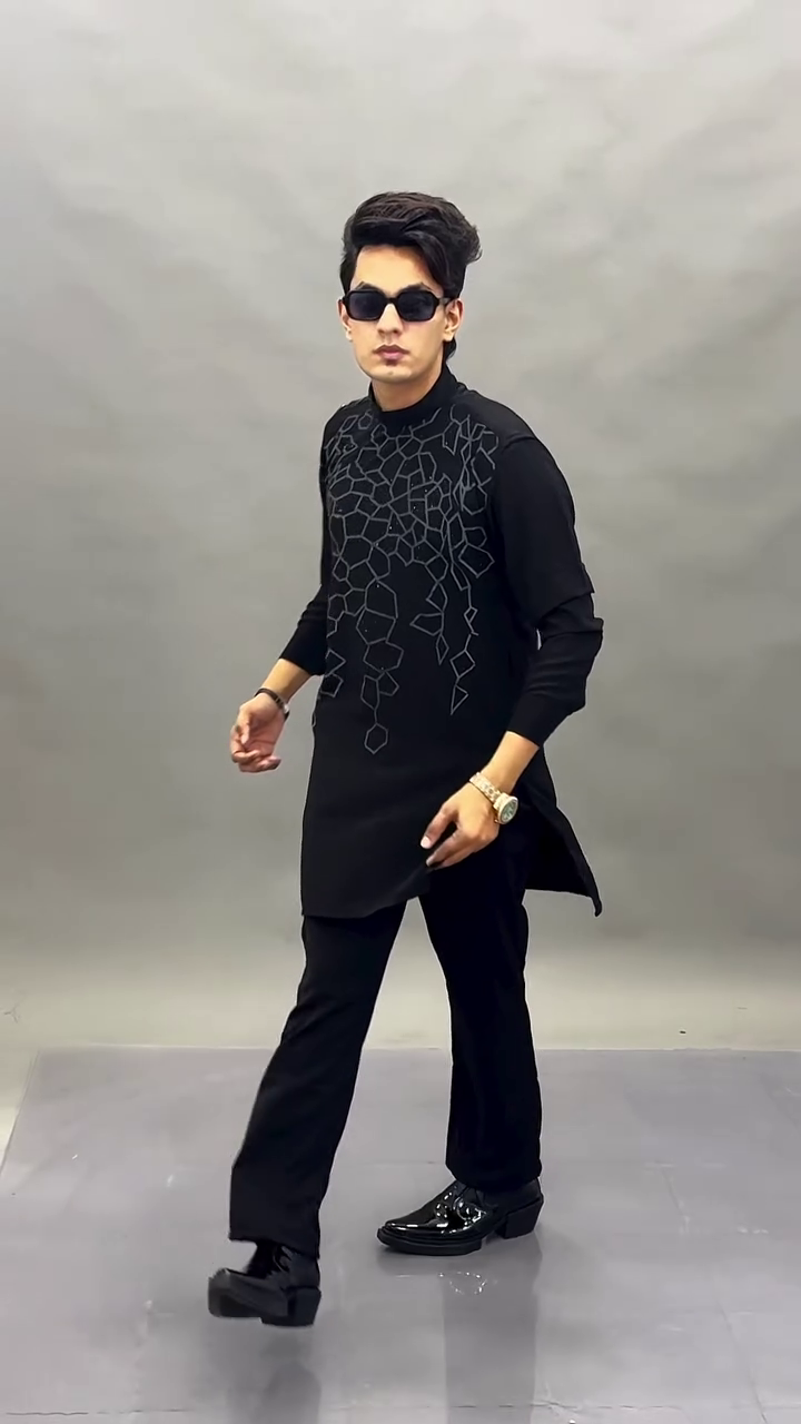 Embroidered Designer Kurta with  Straight Ethnic Pants