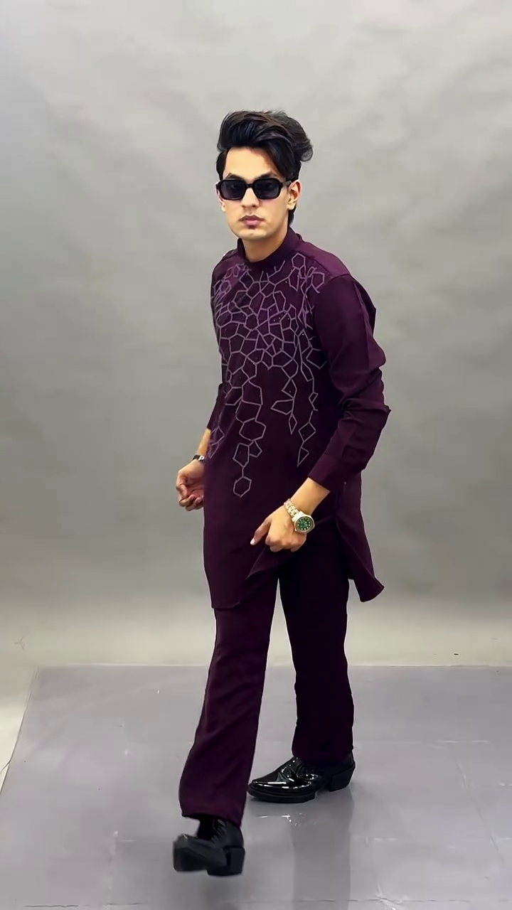 Embroidered Designer Kurta with  Straight Ethnic Pants