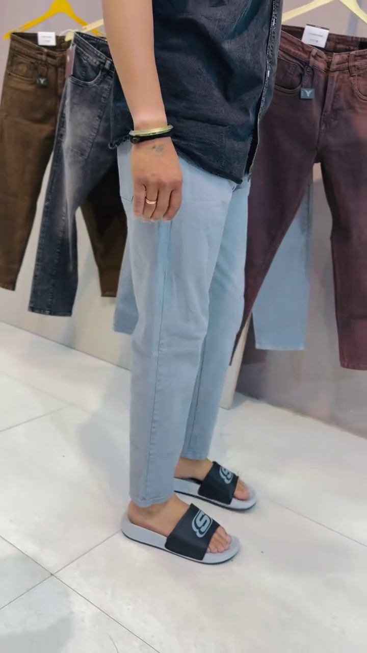 Frost Blue Urban Slim-Fit Denim Jogger Jeans ❄️👖✨