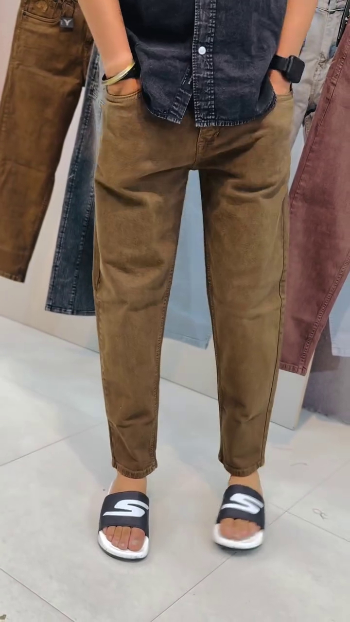 Frost Blue Urban Slim-Fit Denim Jogger Jeans ❄️👖✨