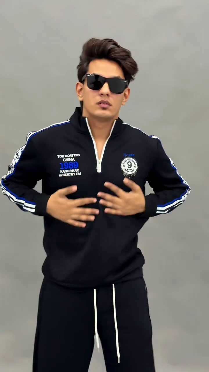 Midnight Racer Zip-Up Athleisure Tracksuit Set 🖤🔥✨