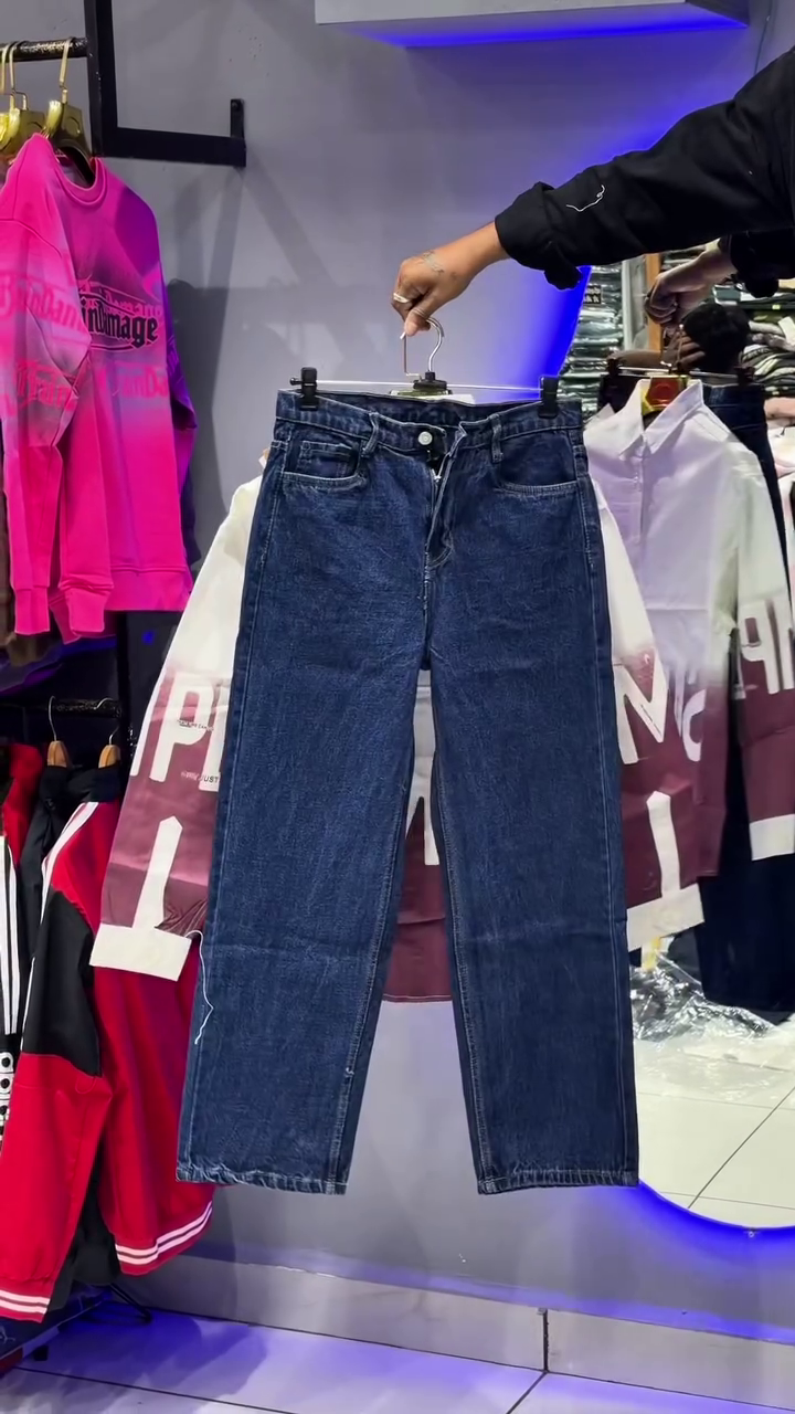 Casual Shirt With Dark Wash Straight Fit Denim Jeans Two Piece Western Outfit Set